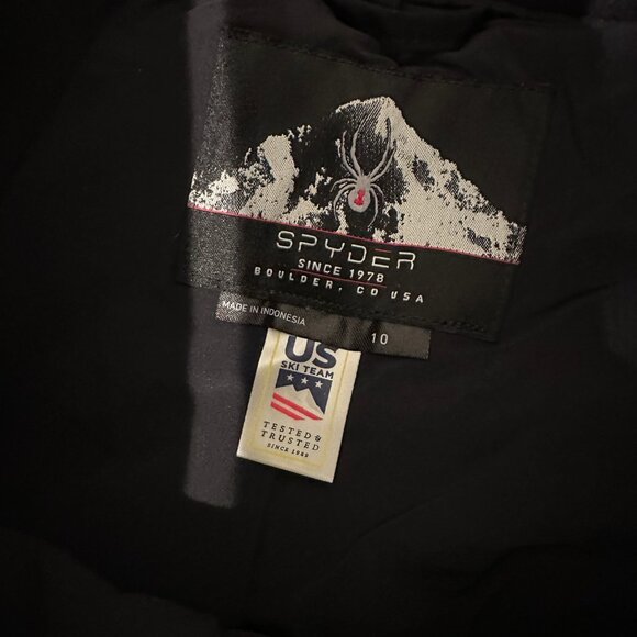 Women’s Spyder Black Snow Pant - Size 10 - Picture 3 of 4